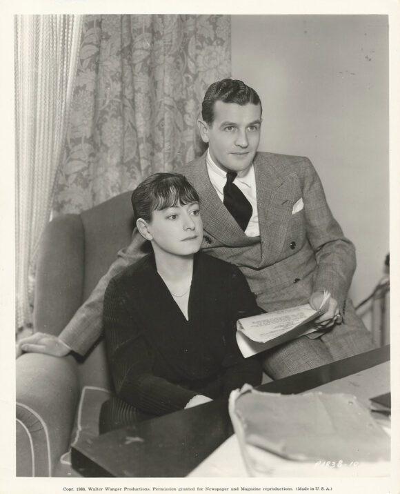 DOROTHY PARKER, ALAN CAMPBELL WRITING TEAM (1936) Publicity photo