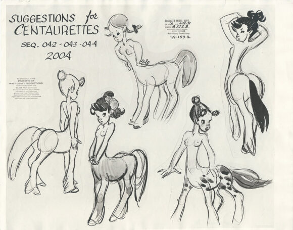 FANTASIA (1939) Disney animation model sheet