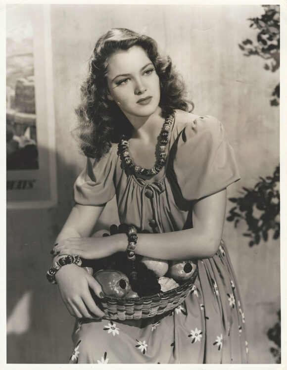 FRANCES RAFFERTY at MGM (1942) Set of 2 oversized pin-up & character photos - Image 3