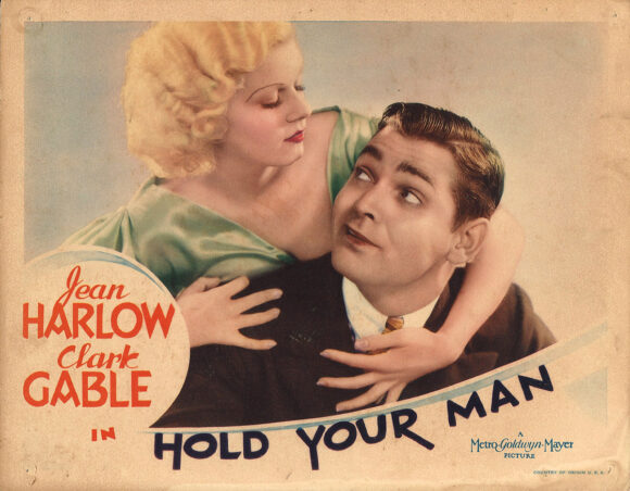 HOLD YOUR MAN | JEAN HARLOW, CLARK GABLE (1933) Pre-Code lobby card