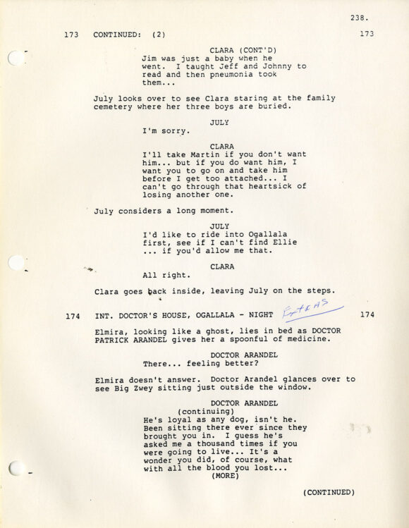 Larry McMurtry (source) LONESOME DOVE (1988) TV miniseries screenplay - Image 5