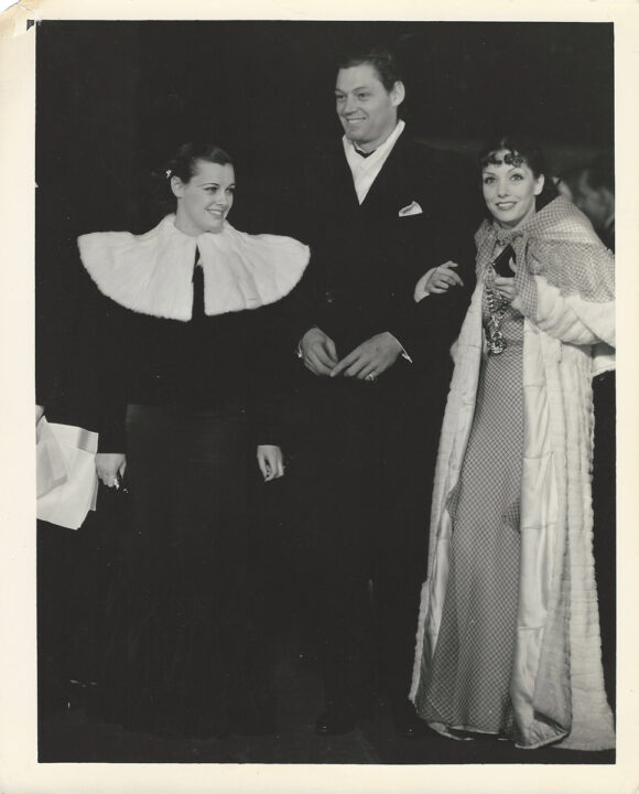 LUPE VÉLEZ, JOHNNY WEISSMULLER, ELEANOR HOLM ATTEND PREMIERE | QUEEN CHRISTINA (1933) Photo