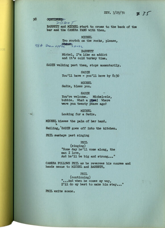 (LGBTQ film) SOME OF MY BEST FRIENDS ARE... [under working title: THE BAR] (Mar 19, 1970) Revised film script - Image 3