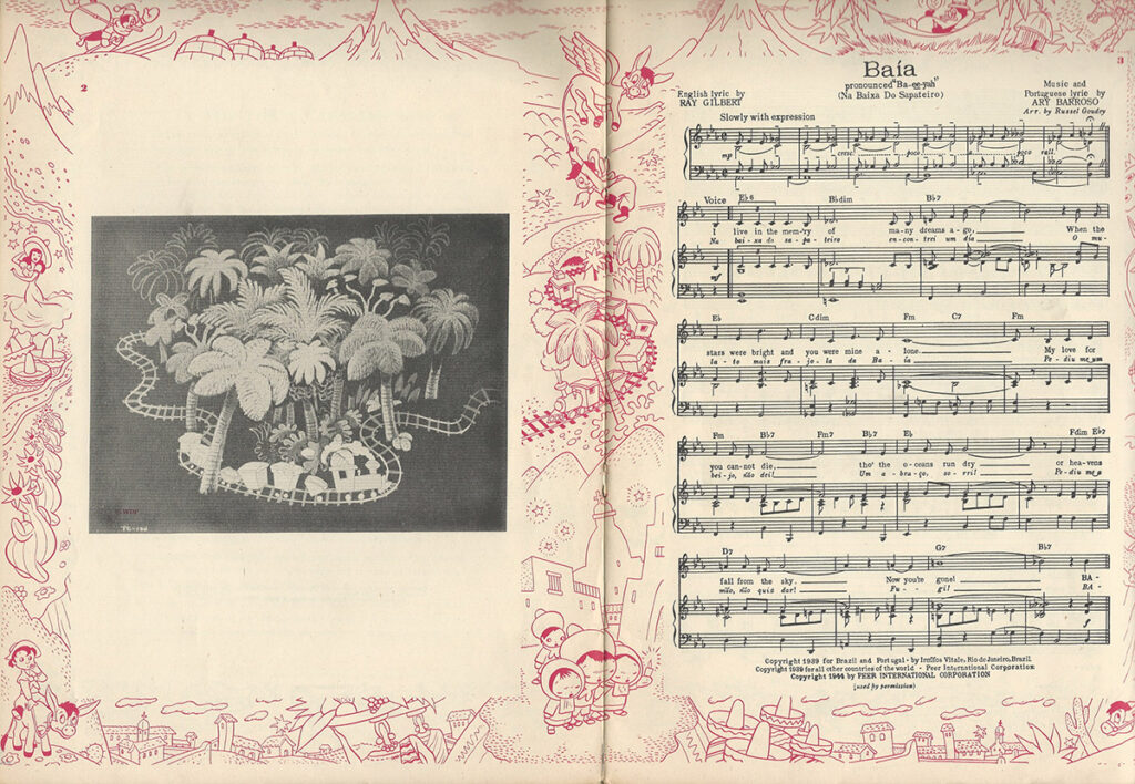 Walt Disney's THE THREE CABALLEROS (1944) Music book - Image 3