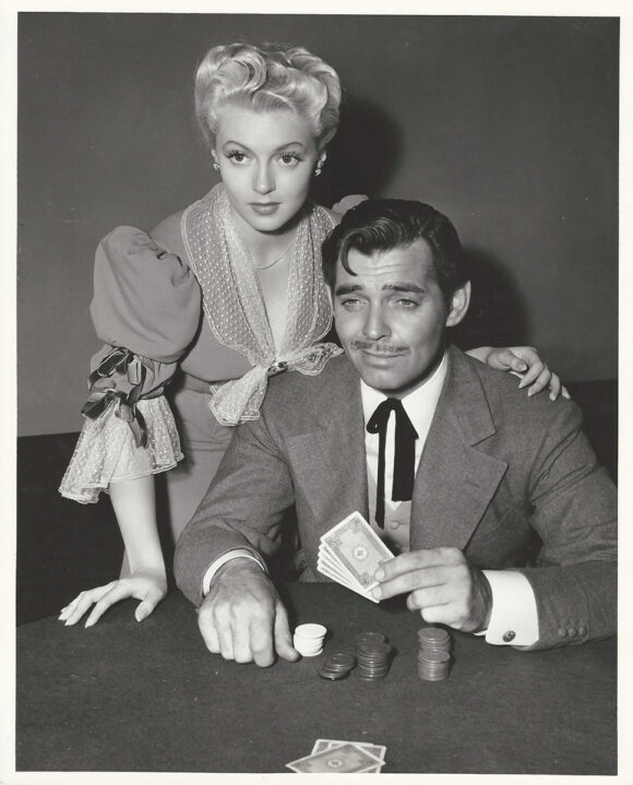 CLARK GABLE, LANA TURNER AT GAMBLING TABLE | HONKY TONK (1941) Photo