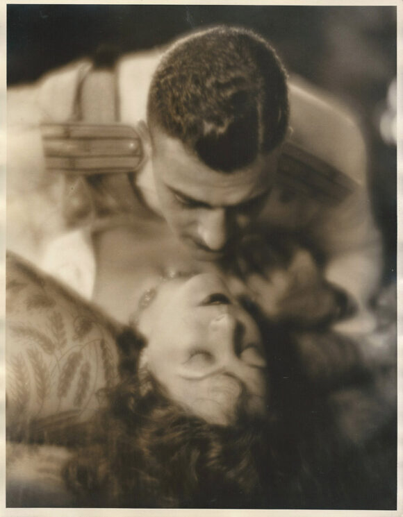 NORMA TALMADGE, GILBERT ROLAND | THE WOMAN DISPUTED (1928) Oversized pre-Code photo by Russell Ball