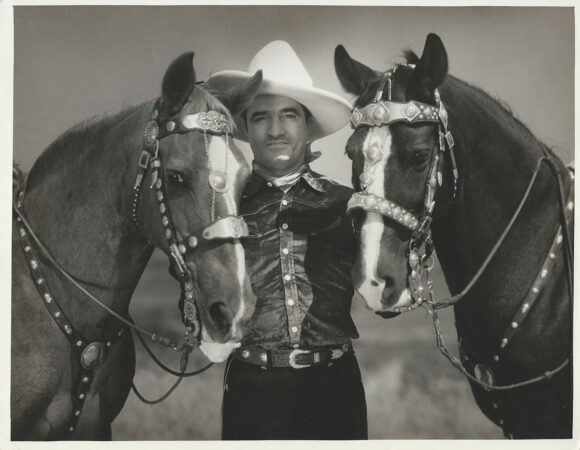 TOM MIX, TONY AND TONY JR. (1932) Oversized photo by Ray Jones