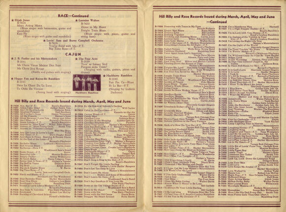 BLUE BIRD - The World's Finest Low-Priced Hill Billy and Race Records (Jul 1938) Catalog - Image 3