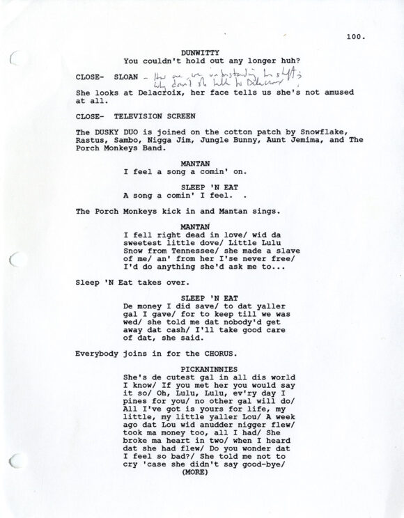 Spike Lee (writer, director) BAMBOOZLED (Jun 1999) Third draft film script - Image 3