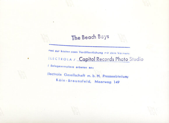 THE BEACH BOYS [1967] Set of 4 German promotional photos - Image 2