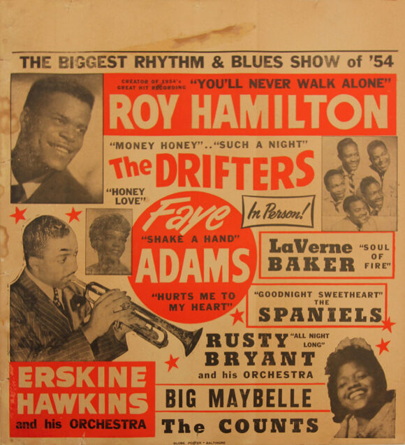 BIGGEST RHYTHM & BLUES SHOW OF '54, THE (1954) Concert poster