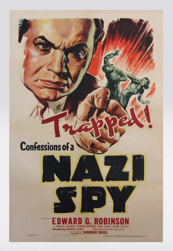 CONFESSIONS OF A NAZI SPY (1939) One sheet poster