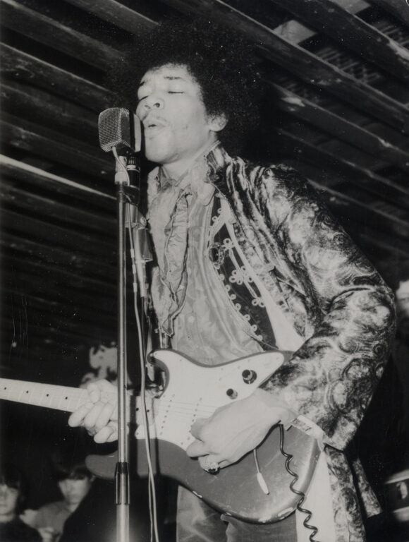 JIMI HENDRIX ON STAGE [ca. 1969] Set of 4 German photos