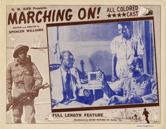 (African American film) MARCHING ON! (1943) Set of 4 lobby cards - Image 2