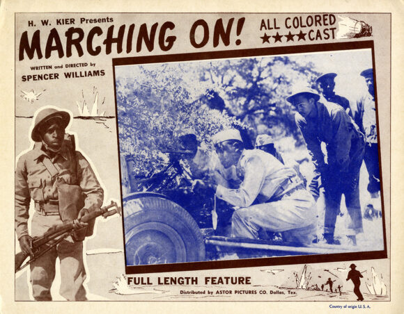 (African American film) MARCHING ON! (1943) Set of 4 lobby cards - Image 4