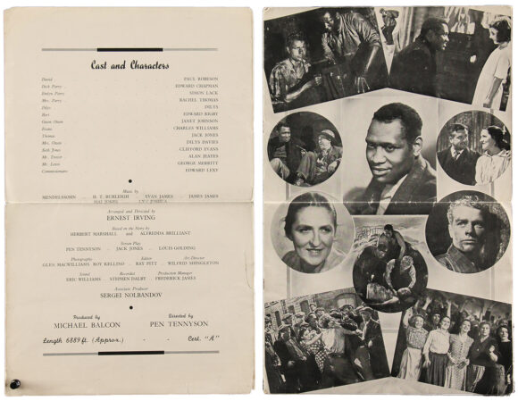 Paul Robeson (actor) THE PROUD VALLEY [1940] UK pressbook - Image 2