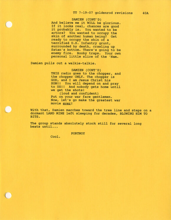 Ben Stiller (director) TROPIC THUNDER (2007) Rainbow film script and production archive - Image 3