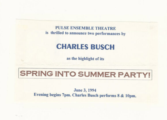 CHARLES BUSCH [ca. 1978-94] Photo archive - Image 2