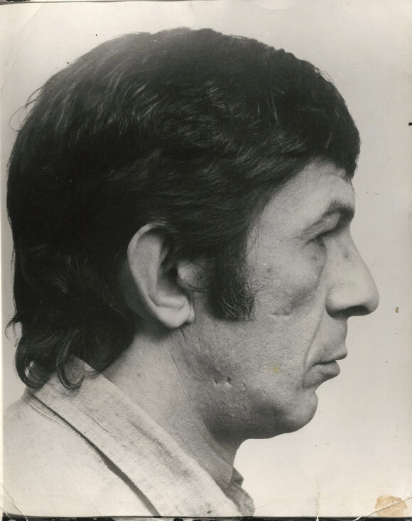 LEONARD NIMOY [ca. late-1960s] Oversized profile portrait